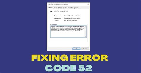 driver code 52 fix